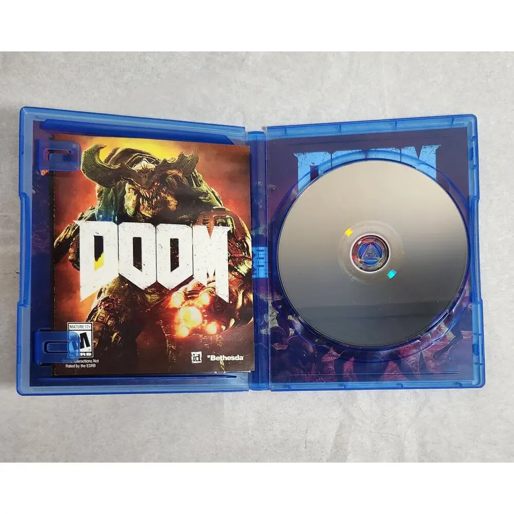 PS4 Doom And Doom VFR CIB (Bethesda, 2016, 2017) Pre-owned